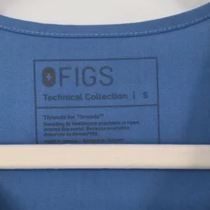 Figs Women's Casma Three-Pocket Scrub Top Size Small Blue V Neck Hospital Office thumbnail 4