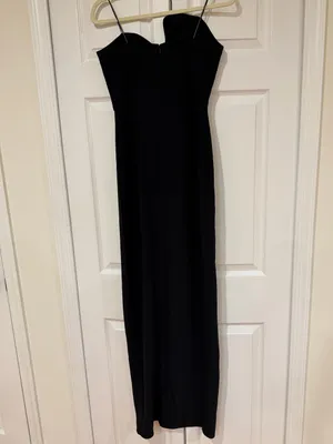 Amanda uprichard X Revolve Strapless Puzzle Gown in Black thumbnail 8