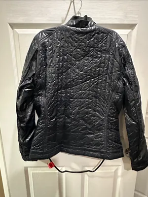 The North Face Glossy Black Quilted Jacket thumbnail 5