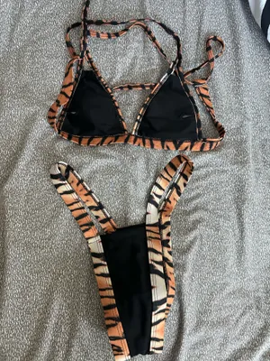Bikini set cheetah print Orange thumbnail 2