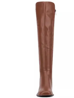 Torgeis Women's Genevieve Over The Knee Boots, Cognac, size 7.5, NWT no box thumbnail 2