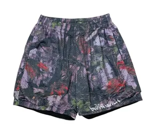 EKKO Clothing Purple Abstract Mesh Athletic‎ Basketball Shorts Size Large thumbnail 1