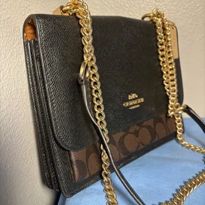 Coach Black and Brown signature Crossbody Bag thumbnail 13