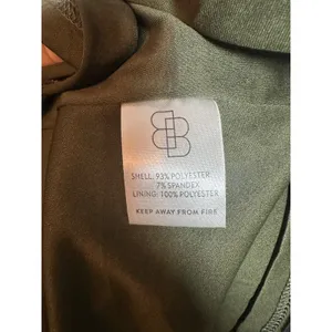 Baltic Born Olive Green Velvet Smocked Tiered Midi Dress 2XL Square Neck Puff thumbnail 6