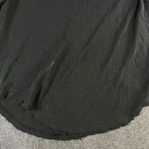 We The Free Free People Black Thermal Waffle Knit Raw Seam Top Thumbholes Small thumbnail 10