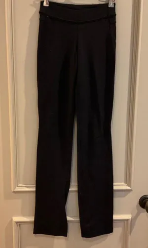 LULULEMON Black Long Leggings Back Pockets Size 2 thumbnail 3