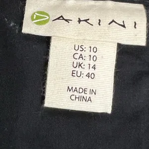 Akini Black Cotton Lined Skirt- Size 10 - EUC thumbnail 7