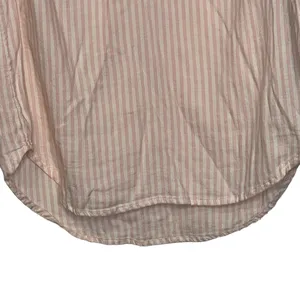 Aerie Womens Blouse Top‎ Size XXS Pink White Striped Cotton Blend Ruffled Womens thumbnail 4