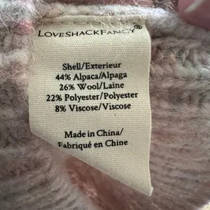 NWT LoveShackFancy Kingston Fringe Sweater - Alpaca Wool Size M thumbnail 8