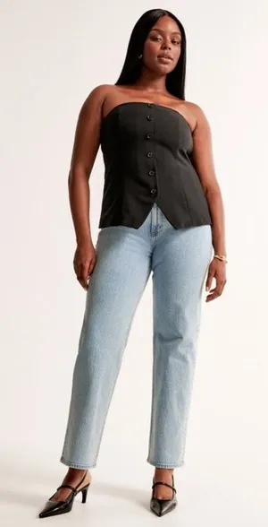 Abercrombie & Fitch 90s slim Straight Ultra High Rise curve love size 29/ 8L thumbnail 1