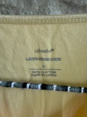 *5 for $45* CJ Banks yellow layering tank size X (14) thumbnail 2