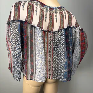 Twelfth Street By Cynthia Vincent‎ Peasant Blouse Silk Long Sleeve Size Sz L thumbnail 6