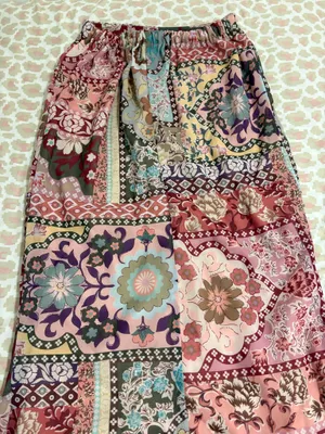 Boohoo Patchwork Paisley Print Maxi Skirt – US 4 – NWT thumbnail 1