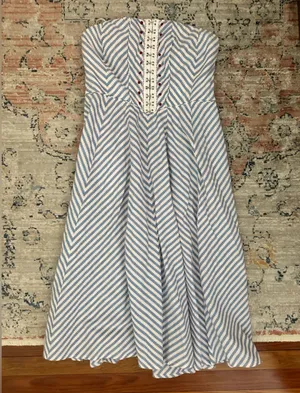 Maeve by Anthropologie Textured Striped Garment thumbnail 1