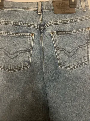 Harley Davidson ClassicJeans Women’s Size 8R Hi-Rise Medium Washed Denim Biker thumbnail 8