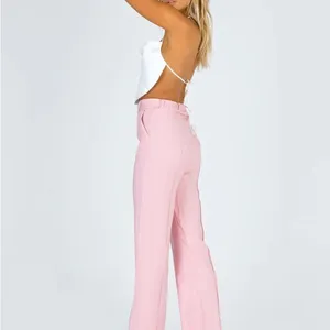 Princess Polly Kirstyn Pants Size 8X31” Pink Straight Leg High Waisted Preppy thumbnail 10
