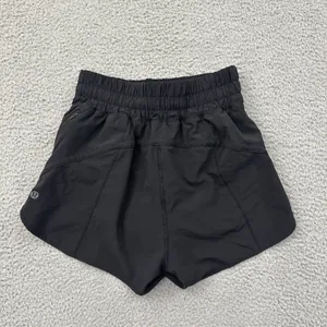 Lululemon Track That Shorts High Rise 3" Black Athletic Athleisure Women's 4 thumbnail 2