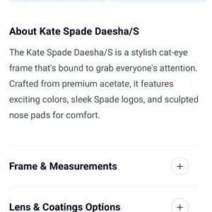 New Kate Spade New York Daesha/S 0t4la Havana Authentic Frames Eyeglasses 56-16 thumbnail 8