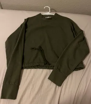 American Eagle Olive Green  Sweatshirt thumbnail 1