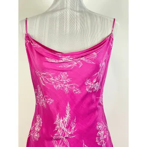ASTR The Label Pink Dancing Queen Draped Neckline Floral Mini Dress Size Med thumbnail 4