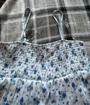 No Boundaries Floral Print Smocked Tiered Mini Skirt thumbnail 2