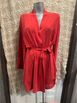 Victoria's Secret Red Robe Long Sleeve, One Size, Washable [COPY] thumbnail 3