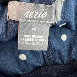 Aerie Polka Dot Navy Blue & White Women's Lounge Shorts Size Medium Lightweight thumbnail 3
