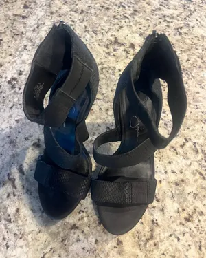 Black Strappy Women's Sandals Jessica Simpson thumbnail 1