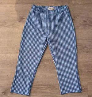 Urban Outfitters Gingham Kick Blue Pants Size Small thumbnail 1
