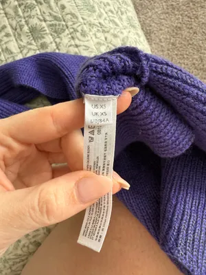 Purple knit free people top thumbnail 4