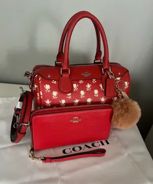 Coach Mini Bennett Satchel In Badlands Floral Print With Wallet thumbnail 1