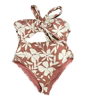CUPSHE floral brown swimsuit. Size XL thumbnail 1