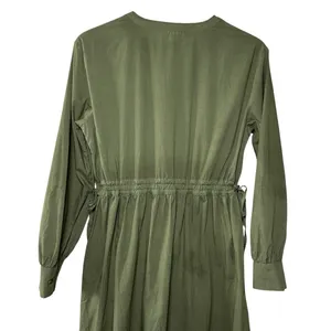 Rails‎ Maple Olive Smoke Midi Dress Smocked Waist Boho Cottagecore Chic Size S thumbnail 7