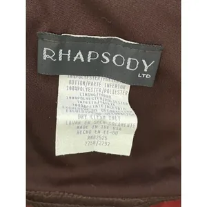 Vintage Rhapsody Size 8 Square Neck Semi Formal Brown Maxi Dress‎ Lace Bodice thumbnail 5