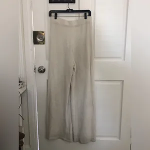 Amanda Uprichard Charlett Cozy Pant Ivory Off White Furry Fuzzy Pants Medium thumbnail 6