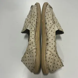 Sanuk‎ Sidewalk Surfers Polka Dot Slip On Loafers Beige Brown Womens 8 Shoes thumbnail 4