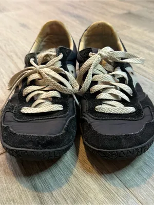 Saucony Bullet Size 8 Sneaker Track Shoe Low-top Retro Suede Leather Black thumbnail 2