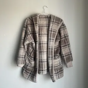 UGG Koolaburra Plaid Sherpa Cardigan thumbnail 2
