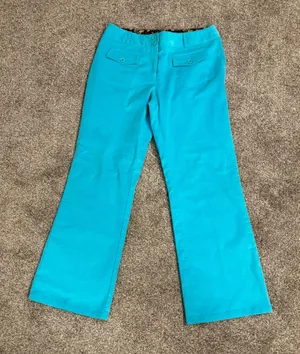 Teal Soft Sea Green Courtenay Corduroys Jeans SZ 10 P Waist 29.5/31 Cotton Soandex thumbnail 1