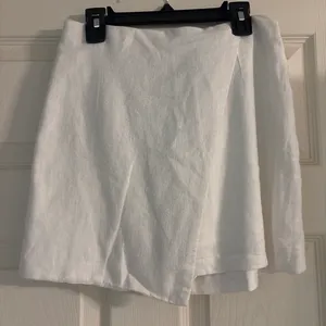 Abercrombie, white linen skirt thumbnail 1