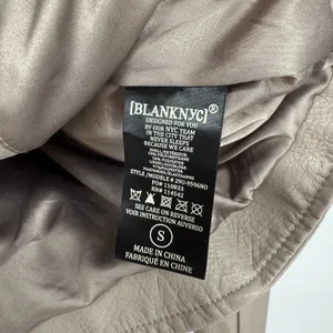Blank Nyc Life‎ Changer Moto Jacket Womens Small Beige Leather Asymmetrical Zip thumbnail 7