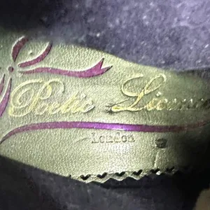 Vintage Ankle Booties Suede Leather Purple Snakeskin Boots Womens Size 6.5 thumbnail 8