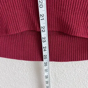 Athleta Womens Hanover V-Neck‎ Ribbed Knit Merino Wool Blend Sweater thumbnail 6