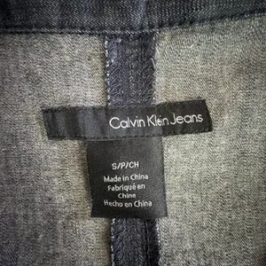 Calvin Klein Collared Denim Shirt jean Dress Sleeveless Y2K small retro 80's NWT thumbnail 9