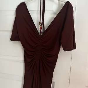 A.L.C. Nina‎ Beaded Tie Neck Maxi Dress- NWT S Bitter Chocolate thumbnail 5