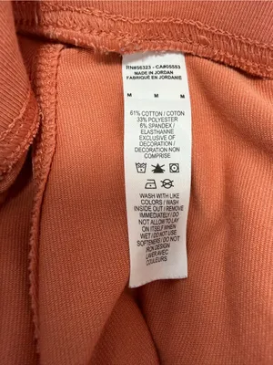 Nike women Rose Red Logo Leggings Size Medium thumbnail 2