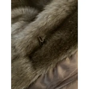 Vintage Made in USA Brown Faux Fur Coat Women’s Jacket Long thumbnail 10