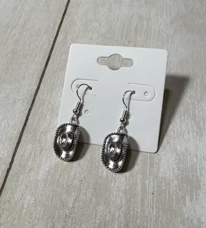Cowboy Hat Earrings Handmade  thumbnail 1