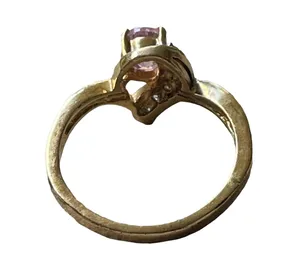 Pink Gemstone Rhinestone Ring thumbnail 3