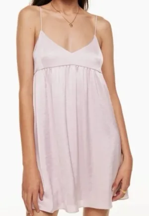 Aritzia Wilfred Lover Satin Mini Dress - Light Purple thumbnail 1